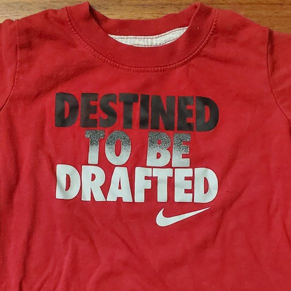 Nike "Destined To Be Drafted" T-Shirt Size 18 Months - Picture 3 of 8